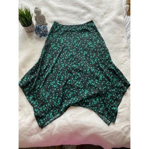 NEW Who What Wear Black Floral Skirt